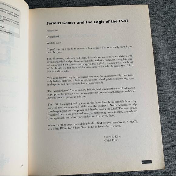 Research And Education Association LSAT Logic Games - Picture 3 of 4